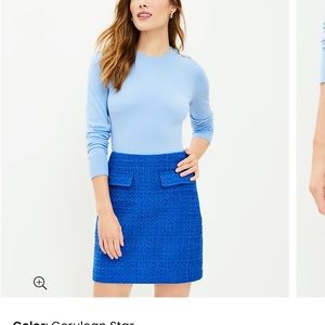 LOFT tweed skirt with pockets